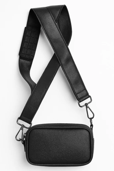 Deri Çanta Omuz Askısı Gri Metal Kancalı Ortopedik Destekli 8683255013975 - 4