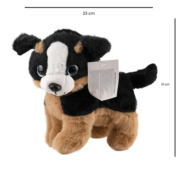 Sesli Peluş Köpek - 2309033 - Kahverengi-Siyah - 2