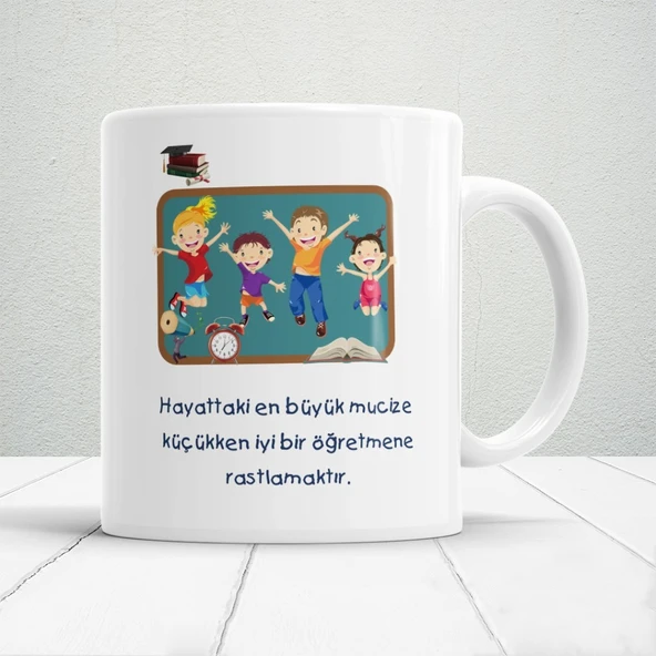 Küçük Bir Mucize, Büyük Bir Öğretmen | Öğretmenler Günü Temalı Baskılı Kupa - 1