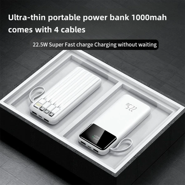 16,000 mAh Powerbank – 22.5W Hızlı Şarj, Kompakt ve Yüksek Kapasiteli Taşınabilir Şarj Cihazı - Resim 2