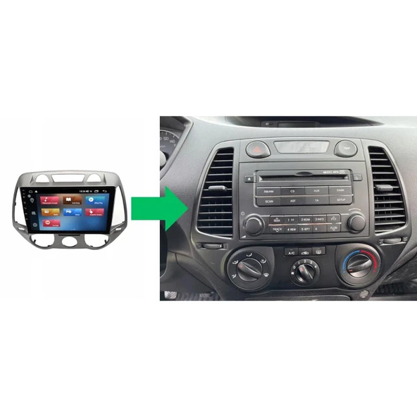 Hyundai İ20 Manuel Klima Android Multimedya Sistemi 4-64 Cadence (2008-2012) ürün görseli
