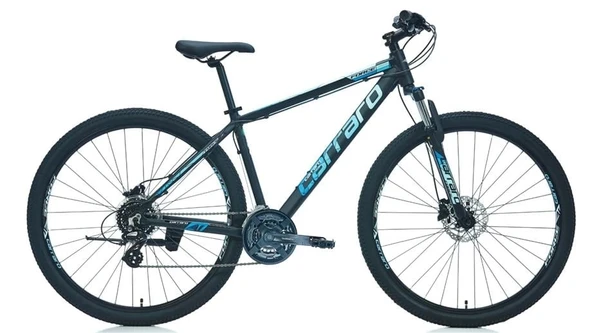CARRARO FORCE 950 ERKEK DAĞ BİSİKLETİ 480H HD 29 JANT 24 VİTES MAT SİYAH MAVİ AÇIK MAVİ GÜMÜŞ - 1