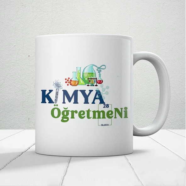 Kimya Öğretmenlerine Özel Öğretmenler Günü Hediyelik Baskılı Kupa ürün görseli