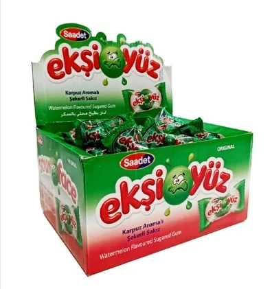Saadet Ekşiyüz Sakız 100 Adet Karpuz Aromalı - 1