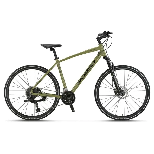 MOSSO LEGARDA-PRO-X18-MSM ERKEK ŞEHİR BİSİKLETİ 510H HD 28 JANT 18 VİTES YEŞİL SİYAH - 1