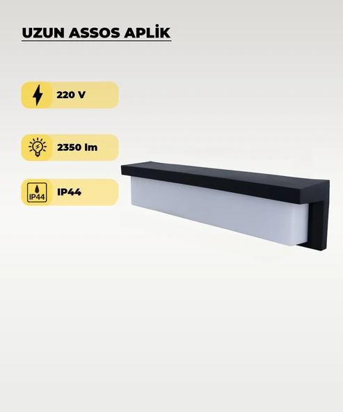 30W EOS Aplik 3200K Sarı Işık - IP44 ürün görseli