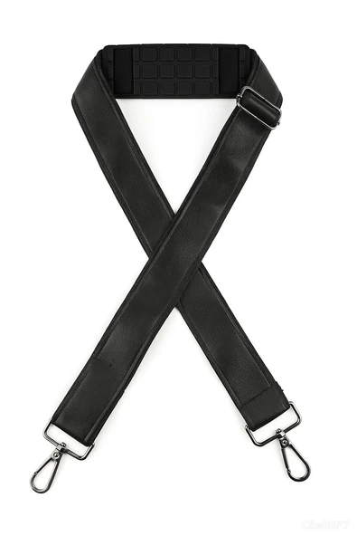 Deri Çanta Omuz Askısı Gri Metal Kancalı Ortopedik Destekli 8683255013975