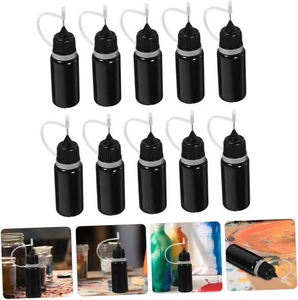 Hayal sepeti İğne Uçlu 100ml Tutkal kabı -Boya Şişesi - 3