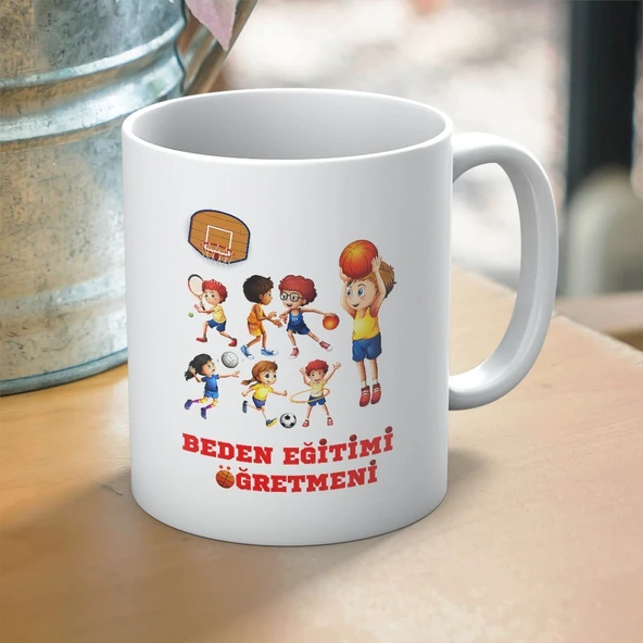 Beden Öğretmenlerine Özel Öğretmenler Günü Hediyelik Baskılı Kupa ürün görseli 1