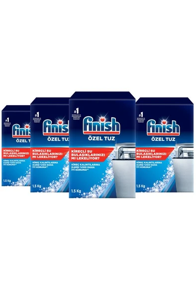 Finish Bulaşık Makinesi Tuzu Kireç Kalıntılarına Karşı Koruyucu 4 x 1500 gr - 2