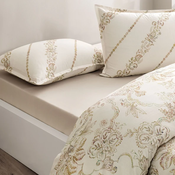 Taç Livia Seç&Ser Çift Kişilik Nevresim Takımı Ekru - Resim 2