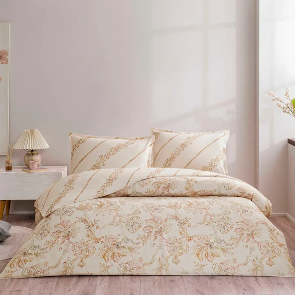 Taç Livia Seç&Ser Çift Kişilik Nevresim Takımı Ekru ürün görseli 1