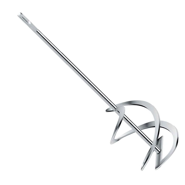 SDS Plus Alçı Boya Karıştırıcı 120x450 mm Spiral Karıştırma Ucu Harç Sıva Boya Alçı Mikser Aparatı - Resim 5