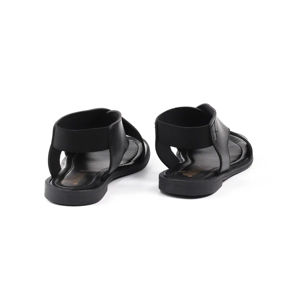 Kadın Siyah Şık Rahat Sandalet - Günlük, Kaymaz Taban, Yazlık Konforlu - Resim 2