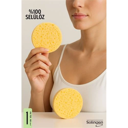 Makyaj Temizlik Pedi Cilt Temizlik Süngeri Doğal Selülöz 1 ADET ürün görseli 1