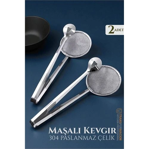 Modacar Maşalı Kevgir - Kızartma Maşası - Kızartma Süzgeci Multi 2 ADET - 1