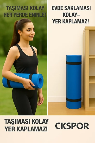 10 Mm Pilates Yoga Minderi Spor Pilates Egzersiz  Matı - 5