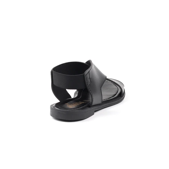 Kadın Siyah Şık Rahat Sandalet - Günlük, Kaymaz Taban, Yazlık Konforlu - Resim 5