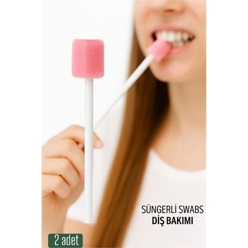 Modacar Süngerli Swab - Ağız ve Diş Bakım Çubuğu - 2 Adet - 1