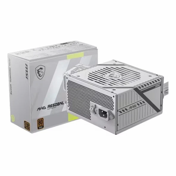 MSI MAG A650BNL White 650W 80+ Bronz Güç Kaynağı ürün görseli 1