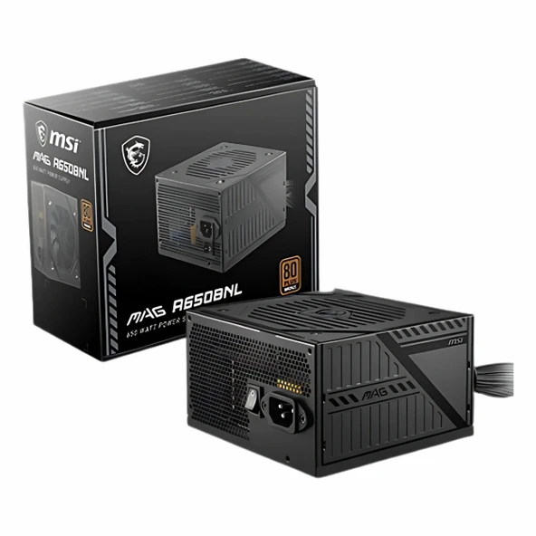 MSI MAG A650BNL 650W 80+ Bronz Güç Kaynağı ürün görseli 1