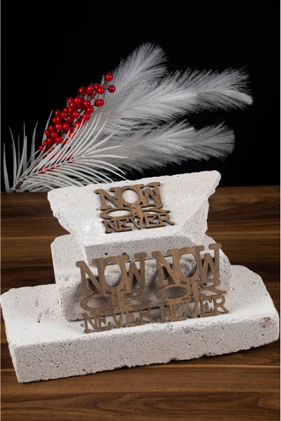 3'lü Ahşap Bardak Altlığı / Nihale /  3 Adet  10cm x 10cm - 2