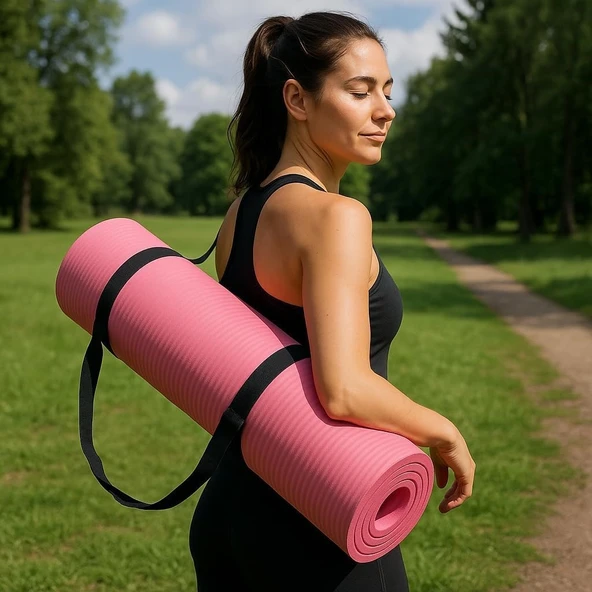 15 MM Profesyonel Pilates Matı NBR Kaymaz Yoga ve Spor Egzersiz Minderi