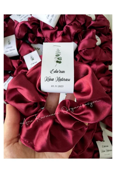 Anı Karavanı Organizasyon Kına Gecesi Hediyelik Toka / Bordo (50 ADET)
