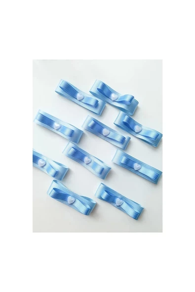 Anı Karavanı Organizasyon Hazır Grogren Kurdele Fiyonk Mavi&Mavi (10 ADET)