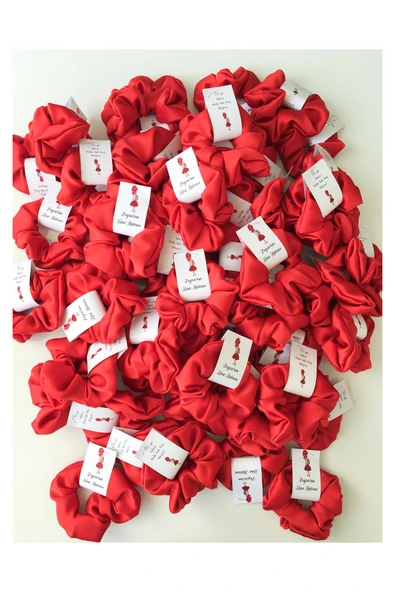 Anı Karavanı Organizasyon Kına Gecesi Hediyelik Toka / Kırmızı (50 Adet) - 3