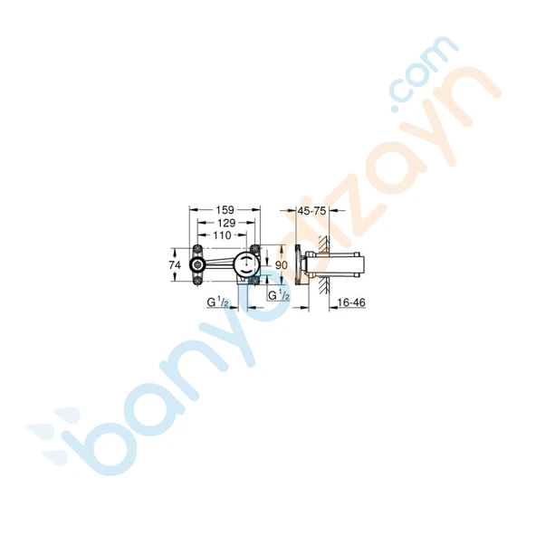 Grohe Non Rapido OHM Tek kumandalı lavabo bataryas - 2