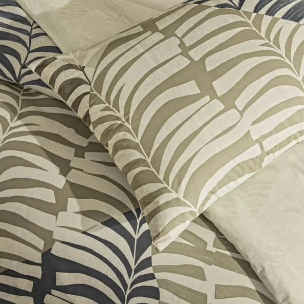 Taç Ella Ranforce Tek Kişilik Nevresim Takımı Kahverengi - Resim 2