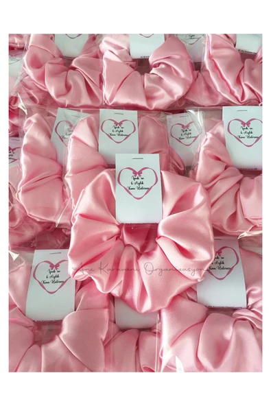 Anı Karavanı Organizasyon Hediyelik Saten Toka / Pembe (50 Adet) - 2