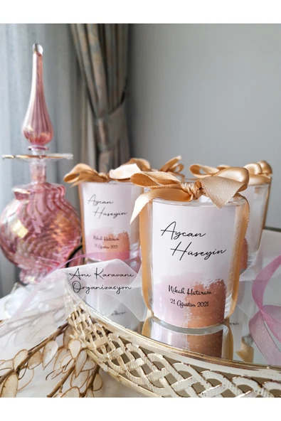 Anı Karavanı Organizasyon Shot Mum Hediyelik / 20 Adet