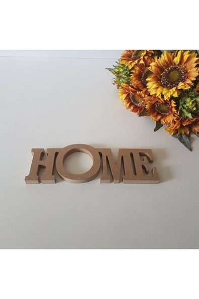 inwood Ahşap Ham MDF Home Yazılı Kapı süsü - 3