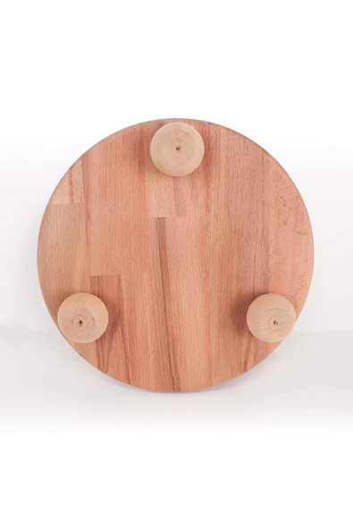 ROZİTOYS Ceviz Renk Ahşap Sunumluk Ayaklı Sunumluk Ahşap - Resim 7