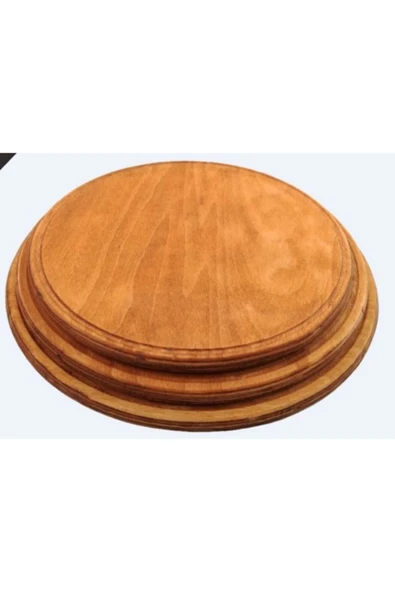 MİMARİ DEKOR Ahşap Pizza Sunum Tabağı