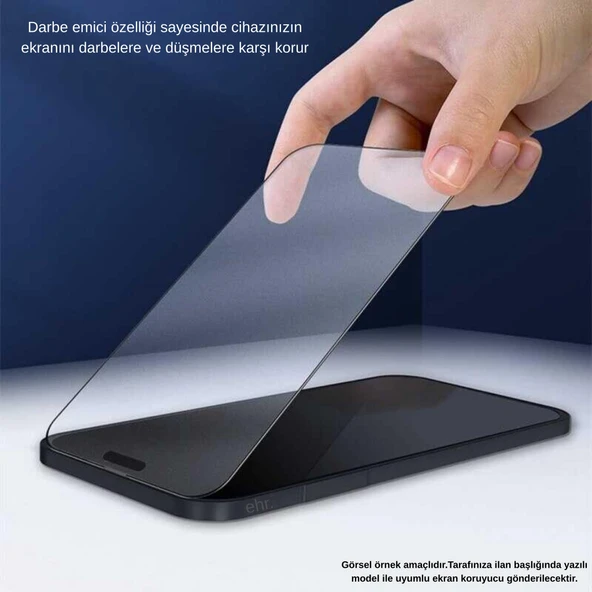 iPhone XS Max Uyumlu Tam Kaplayan Mat Seramik Esnek Ekran Koruyucu x3 - 6