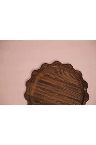 Famwoodart Büyük Boy Ahşap Sunumluk Ve Supla %100 Çam - 3