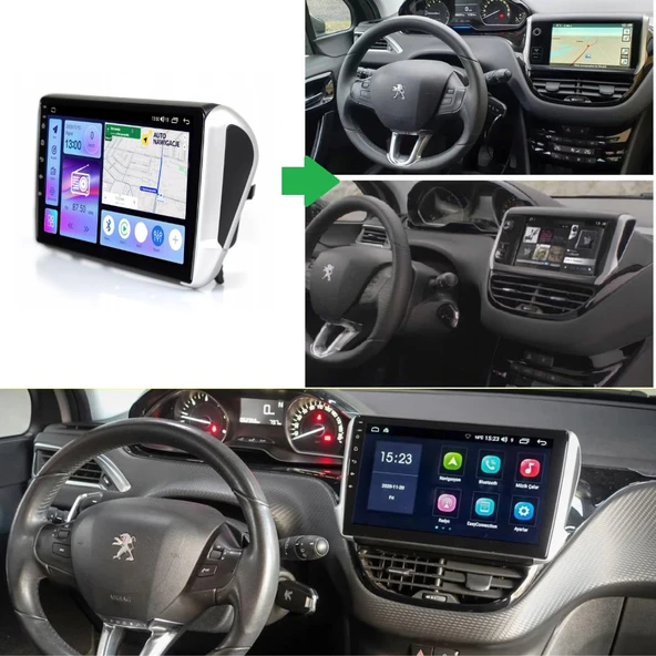 Peugeot 208 Android Multimedya Sistemi 4-64 Cadence (2013-2019) ürün görseli 1