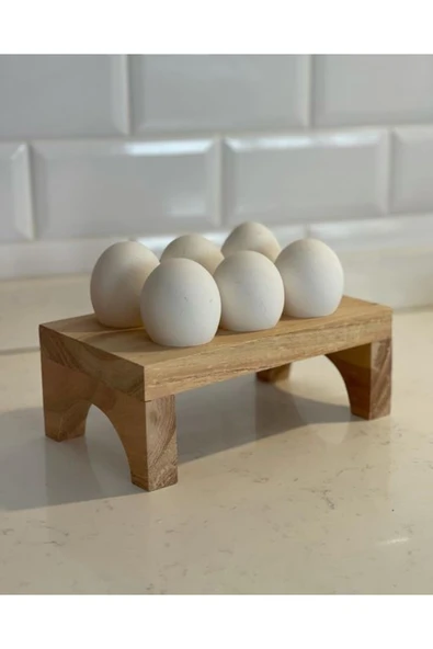 inwood Ahşap Ayaklı 6 Lı Yumurtalık Standı ürün görseli 1