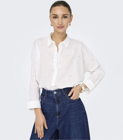 Only 15344769 Kadin Gomlek - Beyaz ürün görseli