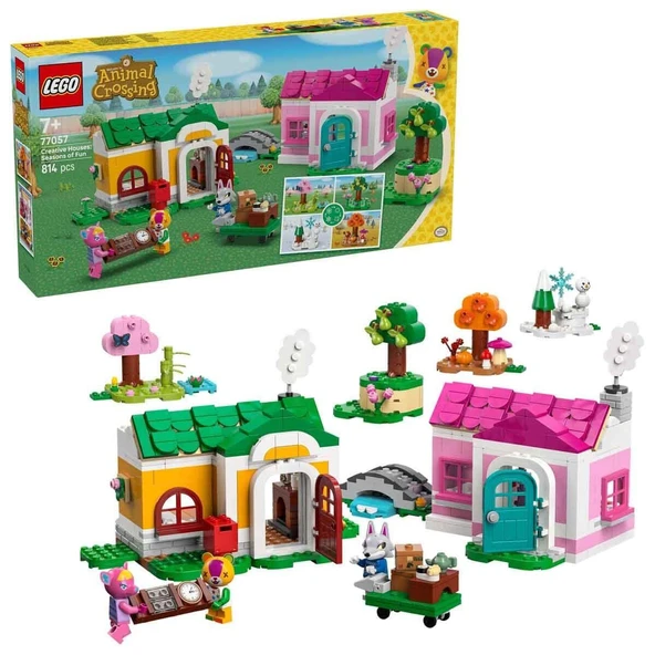 77057 Lego Animal Crossing Yaratıcı Evler: Eğlenceli Mevsimler 814 parça +7 yaş ürün görseli