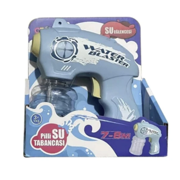 Pilli Küçük Su Tabancası - X3 - Mavi - 2