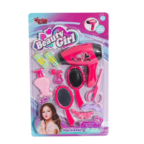 YD-3615-3 Kartela Saç Kurutmalı Güzellik Seti -Vardem Oyuncak ürün görseli