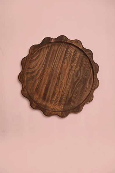 Famwoodart Büyük Boy Ahşap Sunumluk Ve Supla %100 Çam - 2