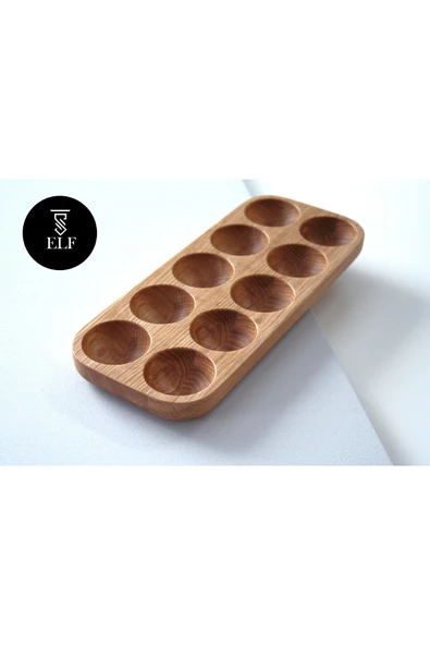 Self Natural Wood Ahşap Yumurtalık 12 Lu - 4