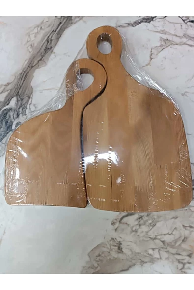 ERSAT HOME 2'li Ahşap Dekoratif Kesme Ve Sunum Tahtası