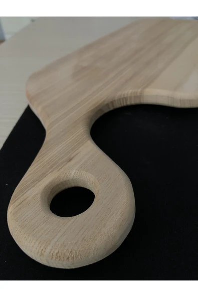 OBİDEV MASİF AHŞAP EL YAPIMI KESME TAHTASI - Resim 3