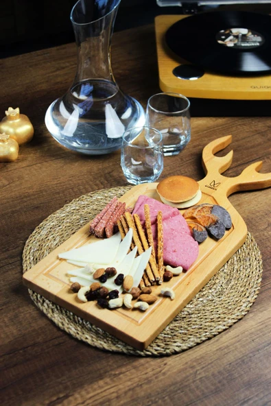 MASSERİN Geyik Corian Ahşap Kesme Ve Sunum Tahtası - Resim 5